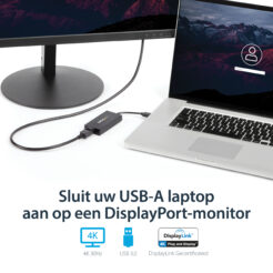StarTech.com USB 3.0 naar 4K DisplayPort externe Multi-Monitor grafische videoadapter – DisplayLink gecertificeerd – Ultra HD 4K - Afbeelding 8