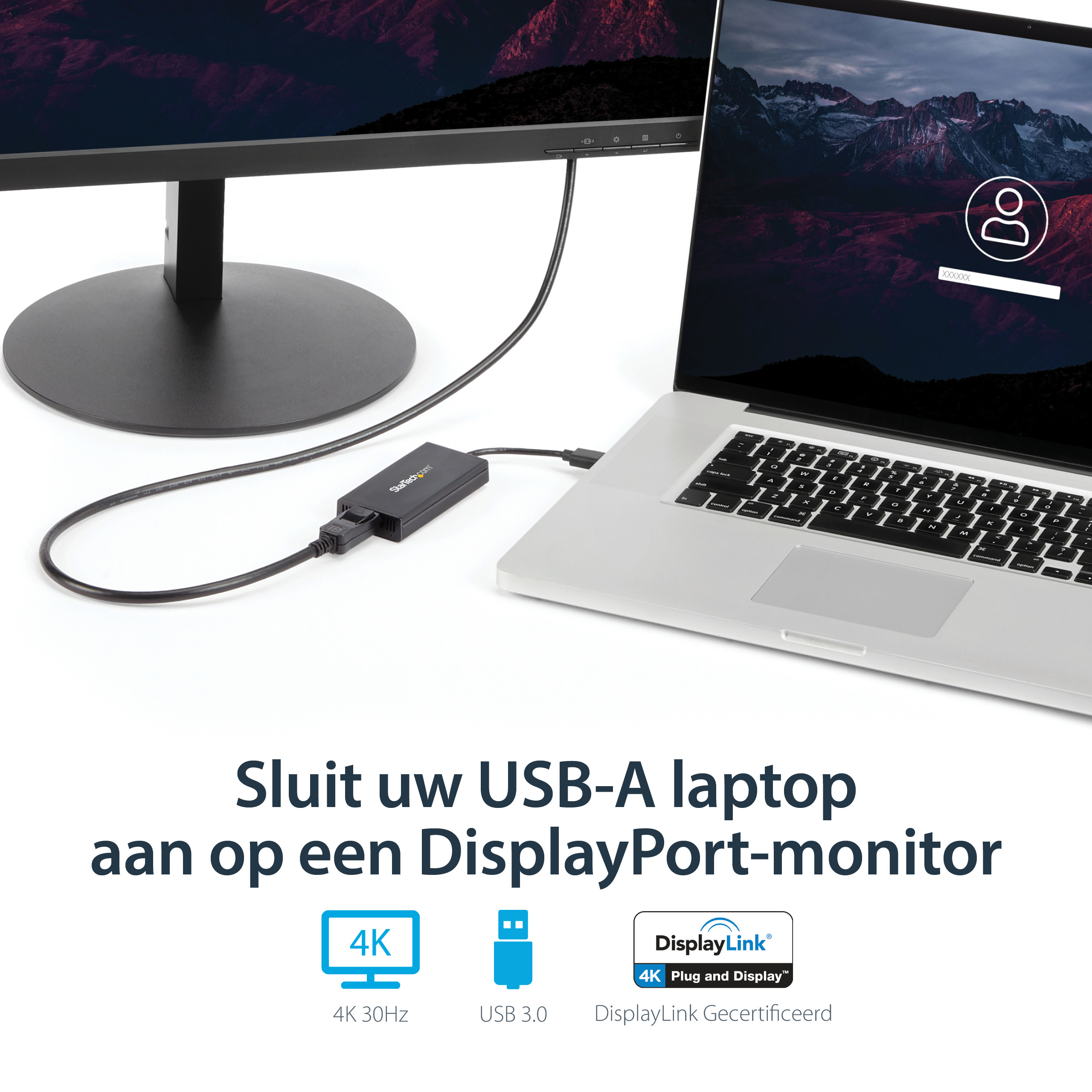 StarTech.com USB 3.0 naar 4K DisplayPort externe Multi-Monitor grafische videoadapter – DisplayLink gecertificeerd – Ultra HD 4K - Afbeelding 8