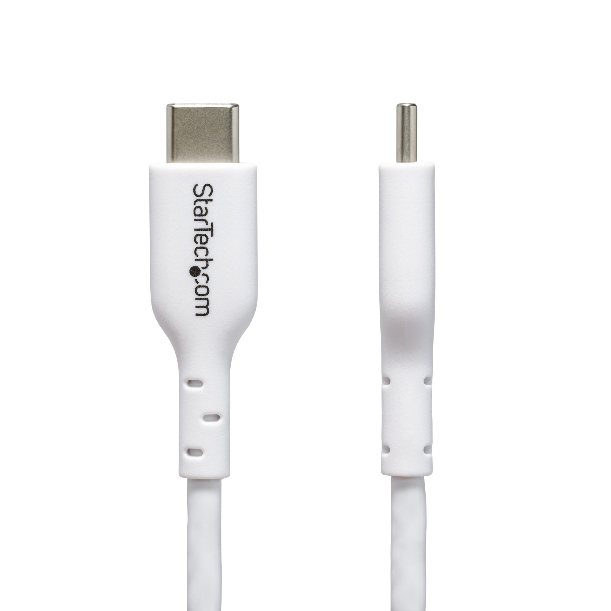 StarTech.com 1m USB-C Laadkabel, Charge & Sync, 60W (3A) PD, USB 2.0, Laptop Type C Laadkabel - Witte USB-C Oplaadkabel - Afbeelding 4
