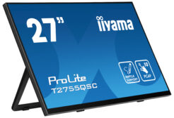 iiyama ProLite T2755QSC-B1 computer monitor 68,6 cm (27") 2560 x 1440 Pixels Full HD LCD Touchscreen Zwart