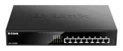 D-Link DGS-1008MP netwerk-switch Unmanaged Gigabit Ethernet (10/100/1000) Power over Ethernet (PoE) 1U Zwart