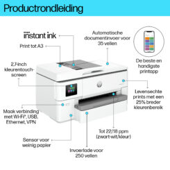 HP OfficeJet Pro 9720e Draadloos All-in-One Kleur Printer, Dubbelzijdig printen; Kopieerapparaat, Scanner - Afbeelding 6
