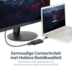 StarTech.com USB 3.0 naar 4K DisplayPort externe Multi-Monitor grafische videoadapter – DisplayLink gecertificeerd – Ultra HD 4K - Afbeelding 10