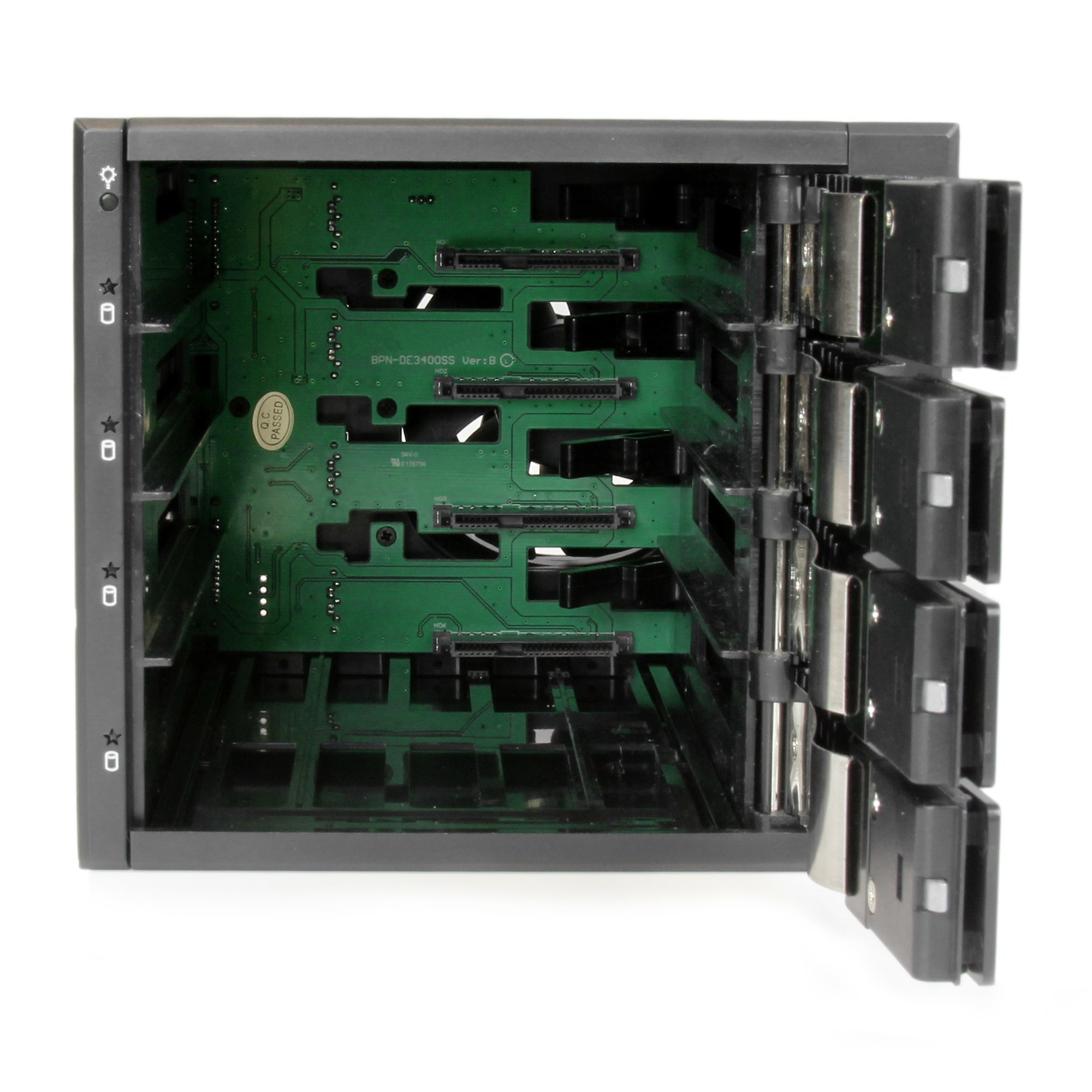 StarTech.com 4-bay Aluminium Trayless Hot Swap Mobile Rack Backplane voor 3,5 inch SAS II/SATA III - 6 Gbps HDD - Afbeelding 5