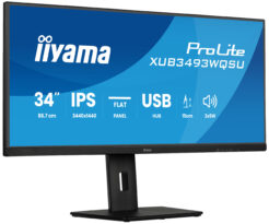 iiyama ProLite XUB3493WQSU-B6 computer monitor 86,4 cm (34") 3440 x 1440 Pixels UltraWide Quad HD LED Zwart