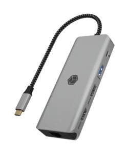 ICY BOX IB-DK4012-CPD Bedraad USB 3.2 Gen 1 (3.1 Gen 1) Type-C Antraciet, Zwart - Afbeelding 2