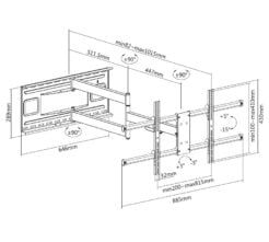 Equip 650327 43“-80” Full Motion TV Muurbeugel met extra lange arm - Afbeelding 10