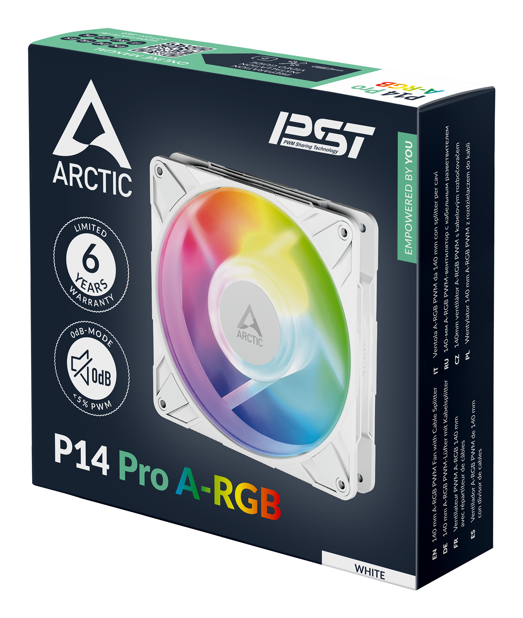 ARCTIC P14 Pro A-RGB Computer behuizing Ventilator 14 cm Wit 1 stuk(s) - Afbeelding 9