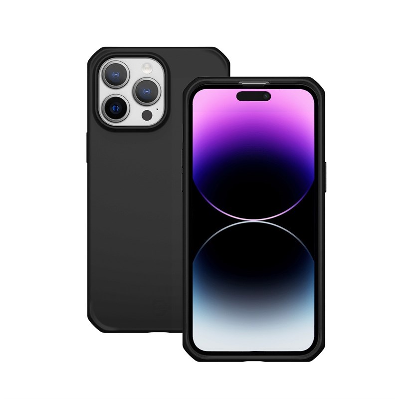 SPECTRUM_R Case for iPhone 15 Pro Max -Solid Black Mat - Soft bag