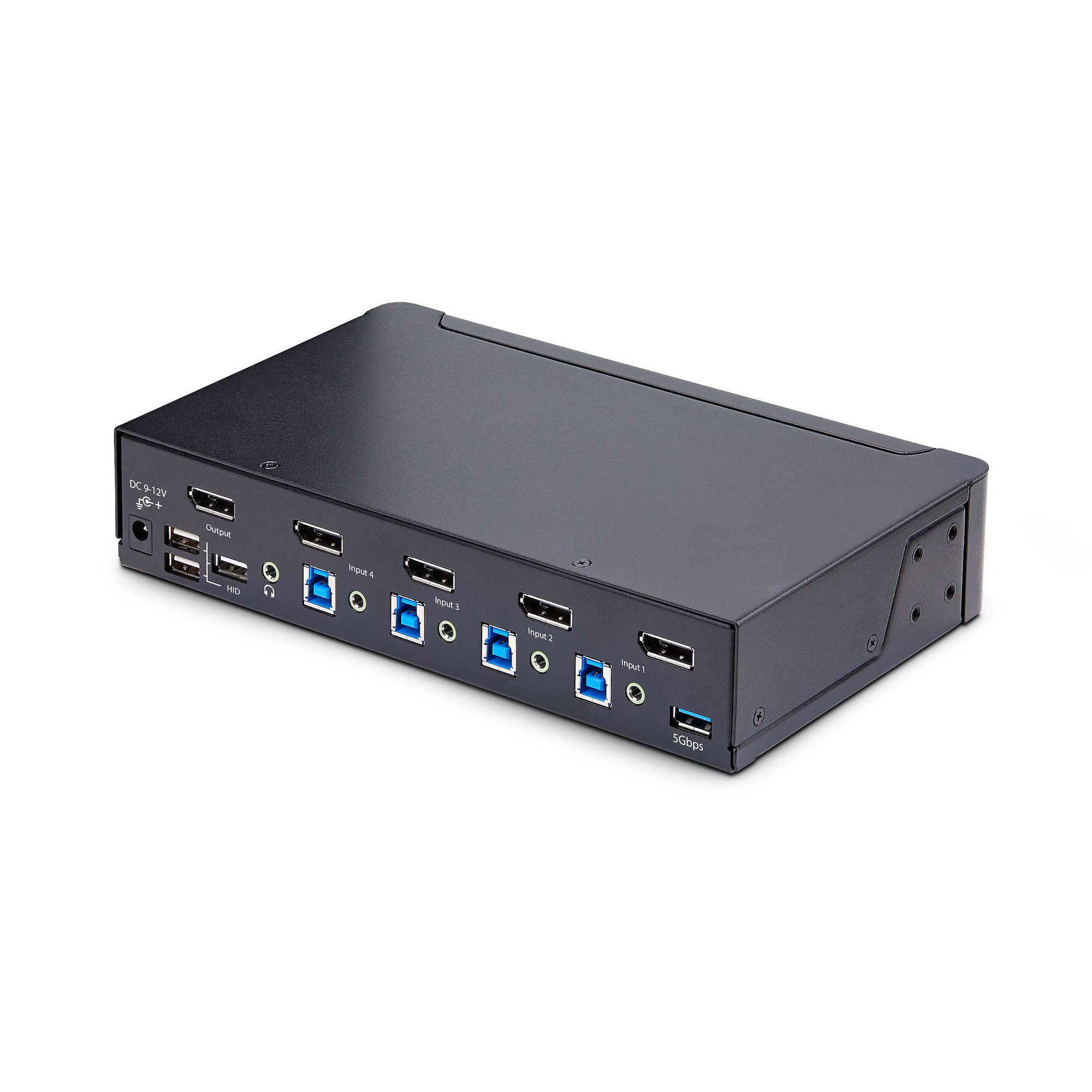 StarTech.com 4-Port DisplayPort KVM Switch, 8K 60Hz / 4K 144Hz, Single Display, DP 1.4, 2x USB 3.0 Ports, 4x USB 2.0 HID Ports, Drukknop & Hotkey Schakelaar, TAA Compliant, OS Onafhankelijk, Metalen Behuizing - Afbeelding 3