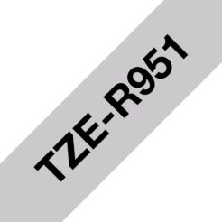 Brother TZE-R951 labelprinter-tape Zwart op zilver