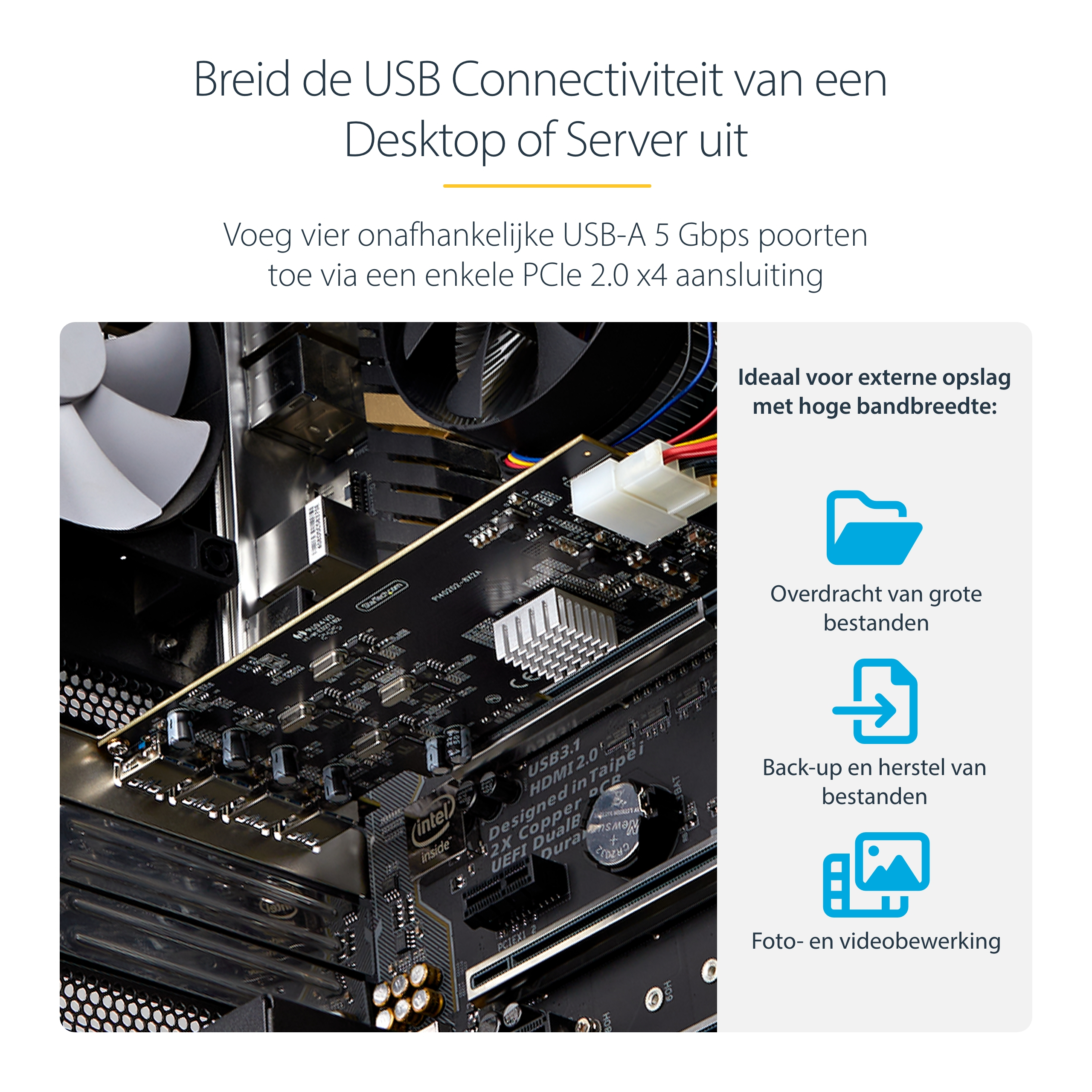 StarTech.com 4-Port USB PCIe Kaart, USB 3.2 5Gbps, PCI Express Uitbreidingskaart met 4x Onafhankelijke USB Controllers, 4x USB-A Poorten, Windows/macOS/Linux - Afbeelding 11