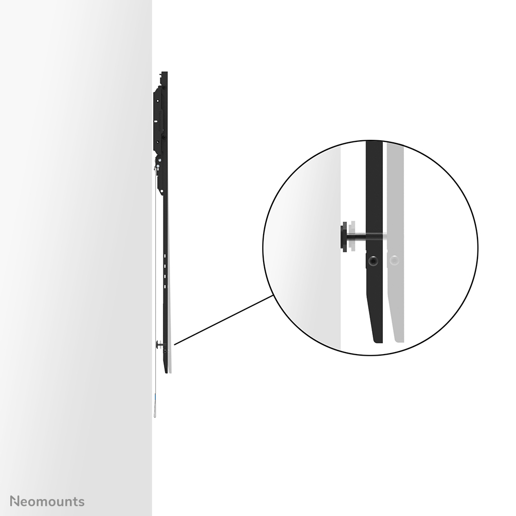 Neomounts WL30-750BL18P Heavy duty muurbeugel 50-98" - vlak - vergrendelbaar - portrait - snelle installatie - TÜV - Afbeelding 7