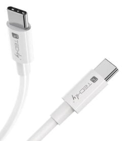 Techly ICOC-MU4-20G240W2 USB-kabel USB4 Gen 2x2 2 m USB C 20 Gbit/s 240 W Wit - Afbeelding 4