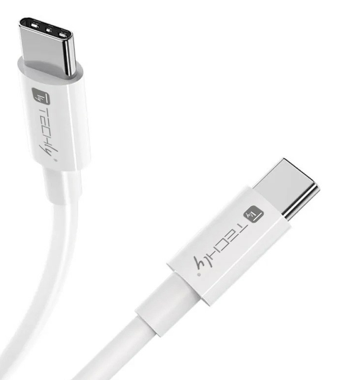 Techly ICOC-MU4-20G240W2 USB-kabel USB4 Gen 2x2 2 m USB C 20 Gbit/s 240 W Wit - Afbeelding 4