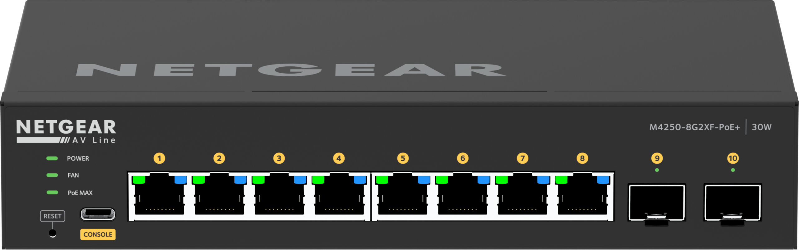 NETGEAR GSM4210PX-100EUS netwerk-switch Managed L2/L3 Gigabit Ethernet (10/100/1000) Power over Ethernet (PoE) Zwart - Afbeelding 8