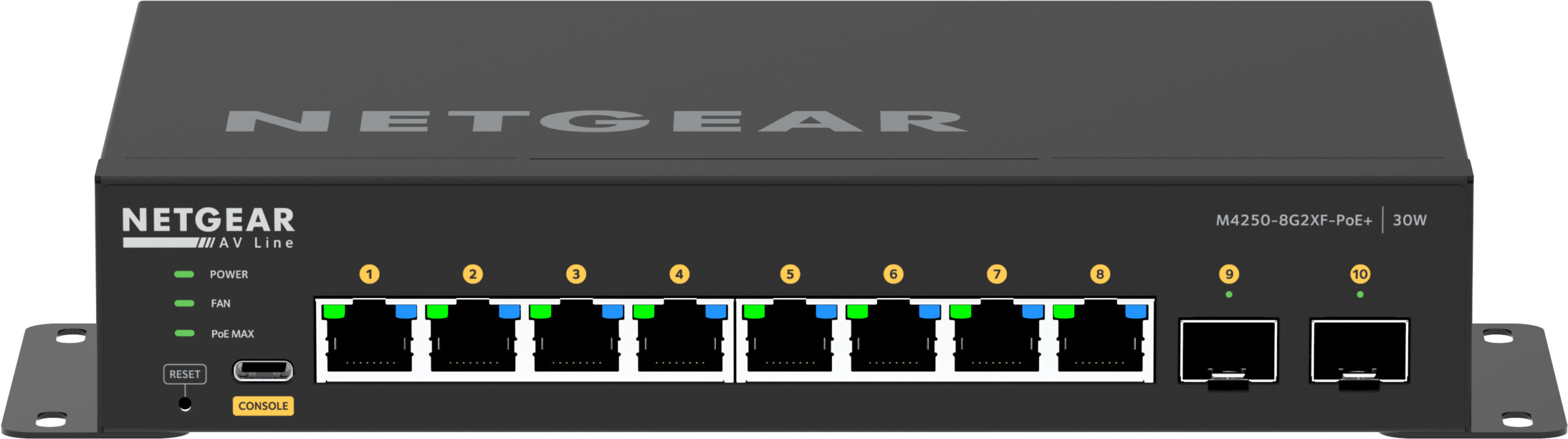NETGEAR GSM4210PX-100EUS netwerk-switch Managed L2/L3 Gigabit Ethernet (10/100/1000) Power over Ethernet (PoE) Zwart - Afbeelding 2