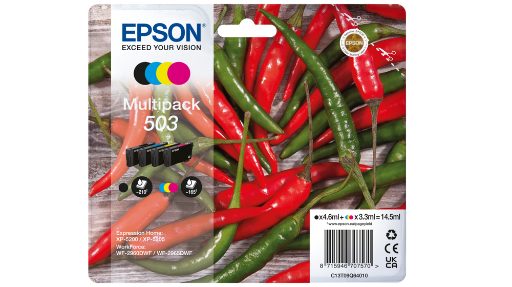 Epson 503 inktcartridge 4 stuk(s) Origineel Normaal rendement Zwart, Cyaan, Magenta, Geel - Afbeelding 2