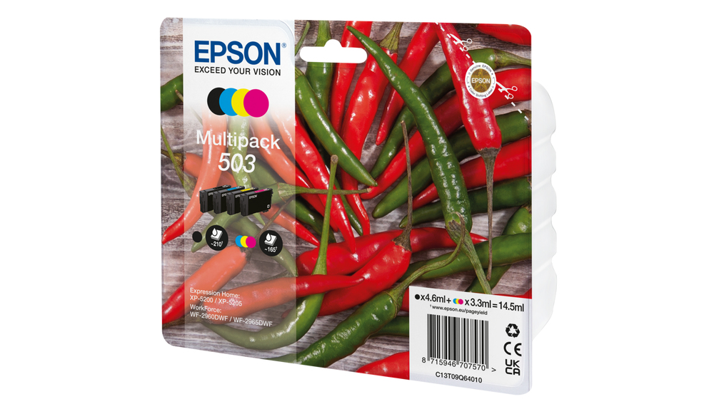 Epson 503 inktcartridge 4 stuk(s) Origineel Normaal rendement Zwart, Cyaan, Magenta, Geel - Afbeelding 3