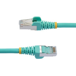 StarTech.com 5m CAT6a Ethernet Kabel, Aqua, Low Smoke Zero Halogen (LSZH), 10GbE 500MHz 100W PoE++ Snagless RJ-45 S/FTP Netwerk Patch Kabel met Trekontlasting, Fluke Tested/ETL - Afbeelding 4