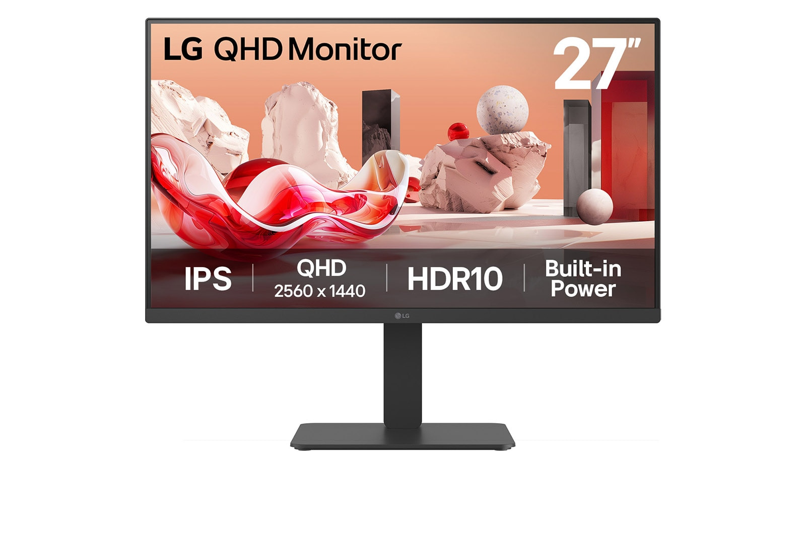 LG 27BA54QB-B computer monitor 68,6 cm (27") 2560 x 1440 Pixels Quad HD LCD Zwart - Afbeelding 2