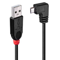 Lindy 31976 USB-kabel USB 2.0 1 m USB A Micro-USB B 0,48 Gbit/s Zwart - Afbeelding 2