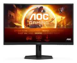 AOC G4 CQ27G4X computer monitor 68,6 cm (27") 2560 x 1440 Pixels Quad HD LCD Zwart