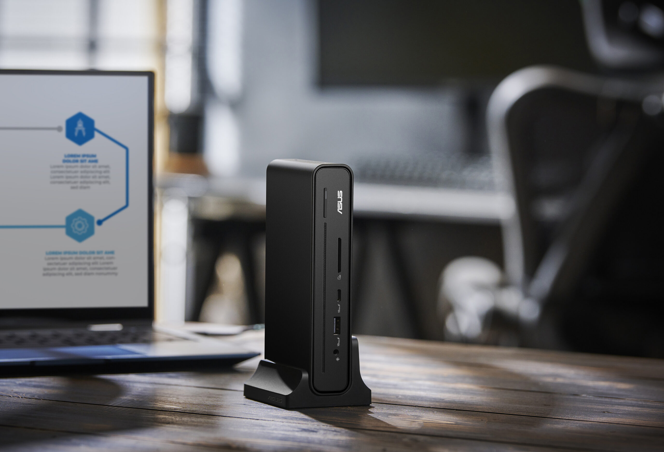 ASUS Triple Display USB-C Dock Duo DC301 Bedraad Zwart - Afbeelding 11