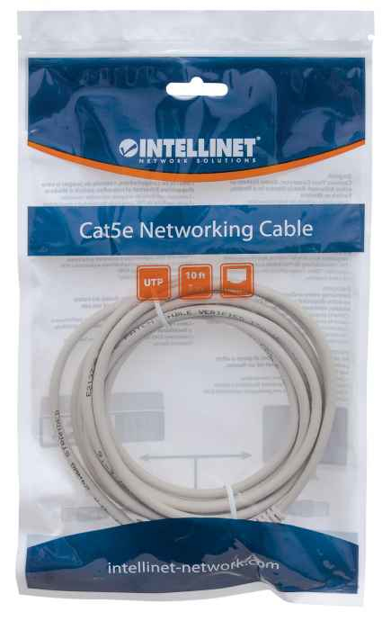 Intellinet 319768 netwerkkabel Grijs 3 m Cat5e U/UTP (UTP) - Afbeelding 3