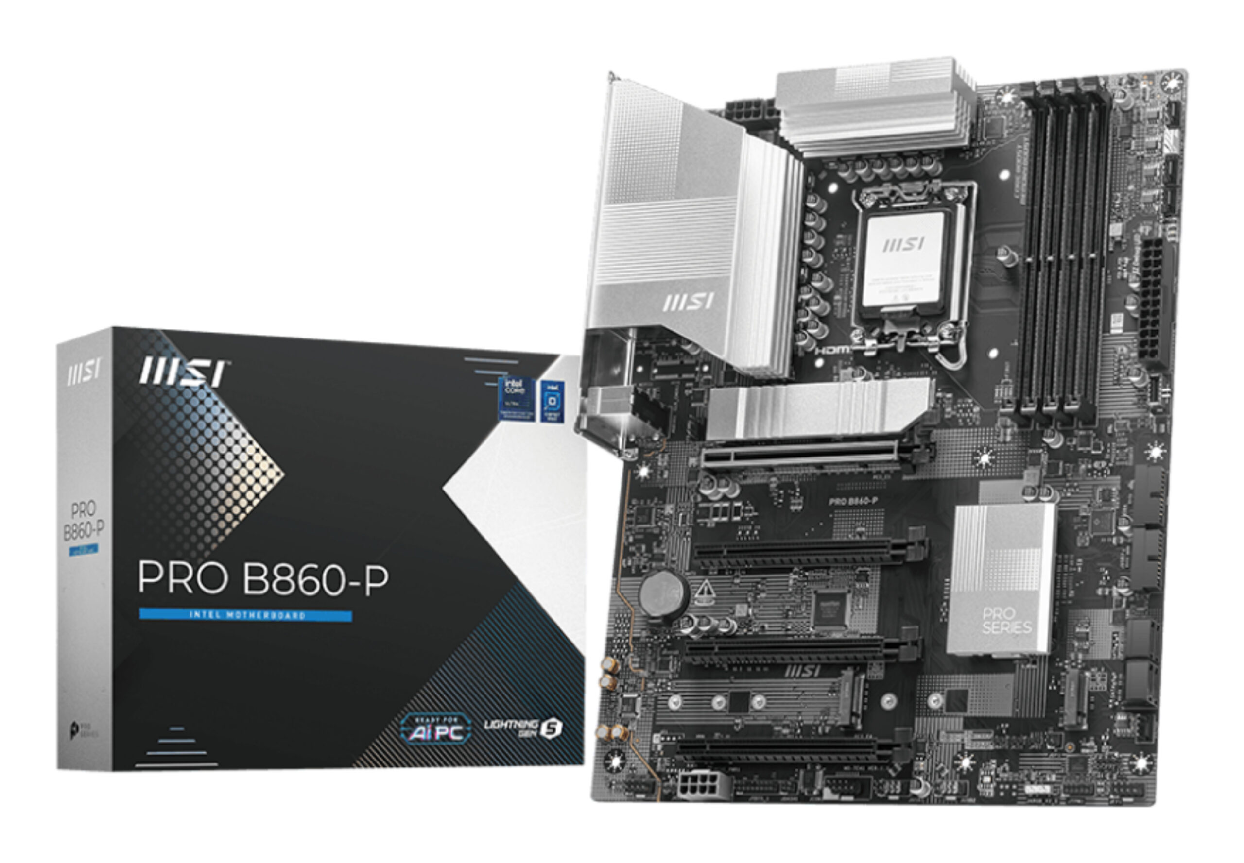 MSI PRO B860-P moederbord Intel B860 LGA 1851 (Socket V1) ATX - Afbeelding 2