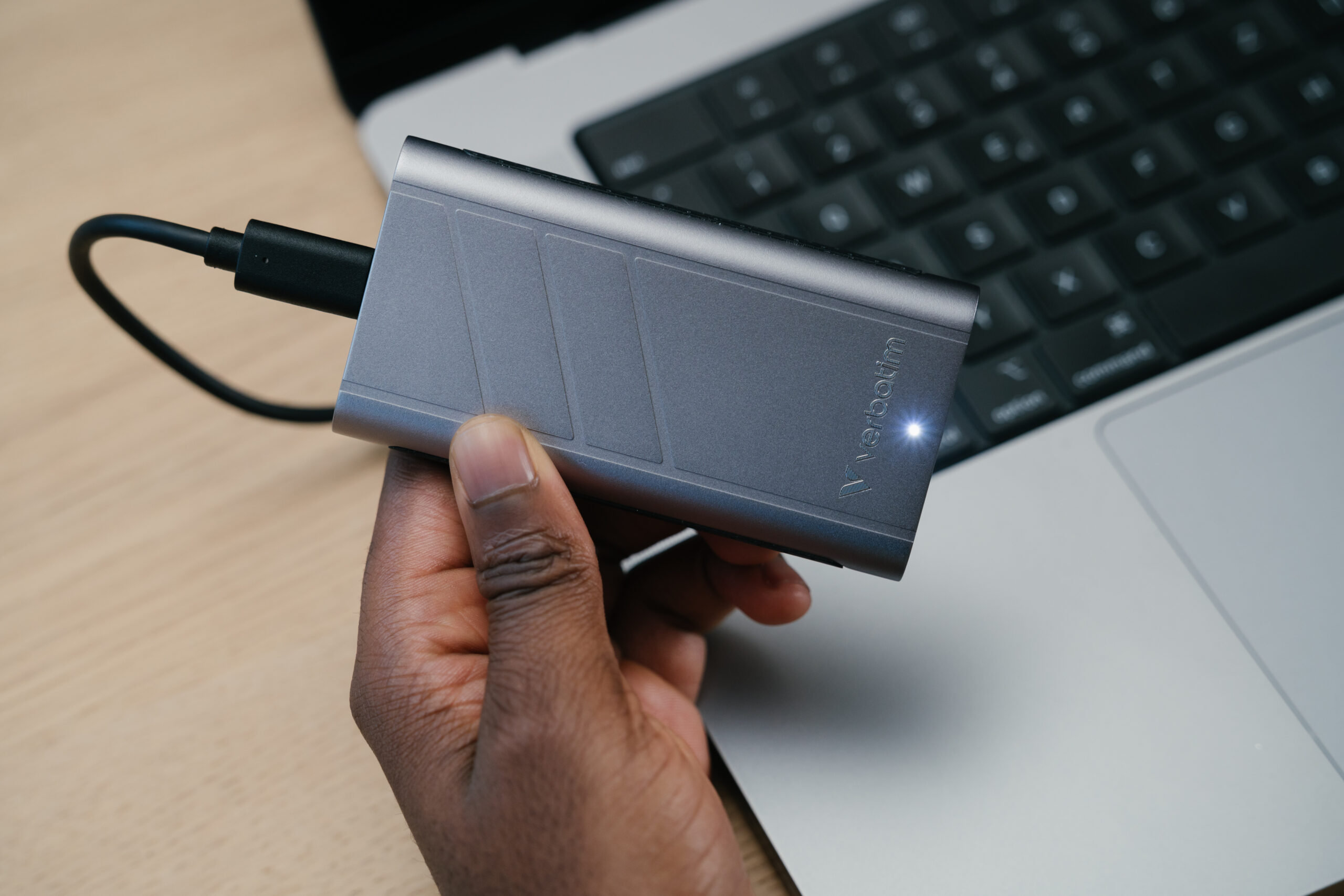 Verbatim TurboMetal SSD USB4 1TB USB Type-C USB4 Gen 2x2 Zilver - Afbeelding 5