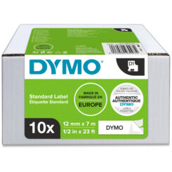 DYMO originele D1 labels | Zwarte Tekst op Wit Label | 12 mm x 7 m | zelfklevende etiketten voor de LabelManager labelprinters | 10 stuks | gemaakt in Europa - Afbeelding 3