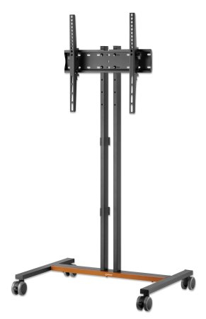 Manhattan Trolley voor TV’s en monitoren, voor schermen 34"–55", VESA-compatibiliteit: van 200x200 tot 400x400 mm (controleer de afmetingen van de vier montagegaten aan de achterzijde), max. 35 kg, 4 hoogteposities, zwart - Afbeelding 2