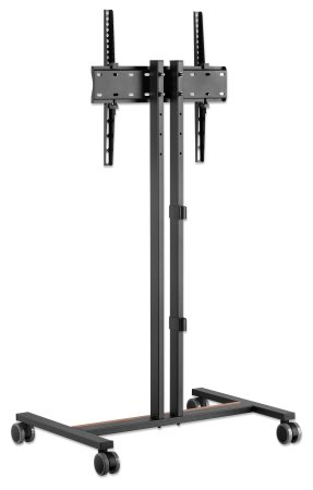 Manhattan Trolley voor TV’s en monitoren, voor schermen 34"–55", VESA-compatibiliteit: van 200x200 tot 400x400 mm (controleer de afmetingen van de vier montagegaten aan de achterzijde), max. 35 kg, 4 hoogteposities, zwart - Afbeelding 5