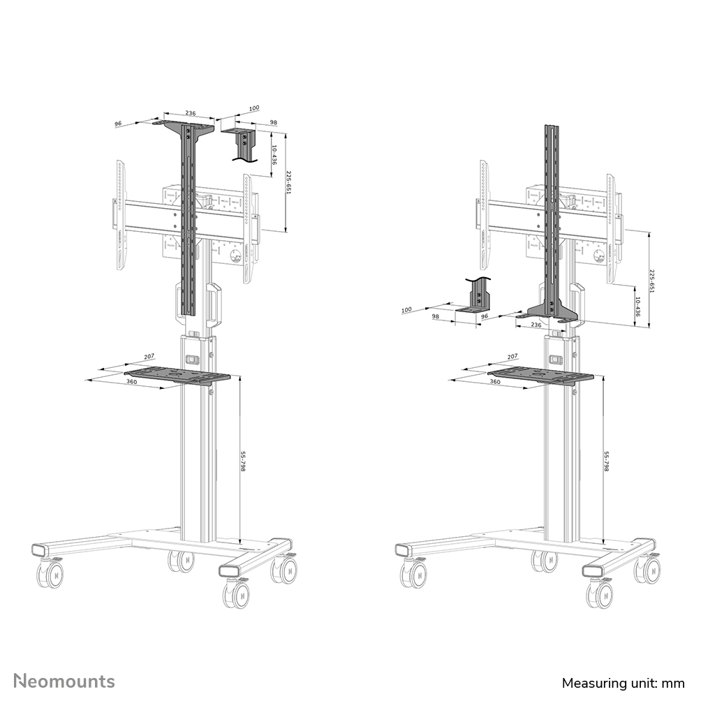 Neomounts AFLS-825BL1 Videobar en multimedia kit - universeel - Afbeelding 15
