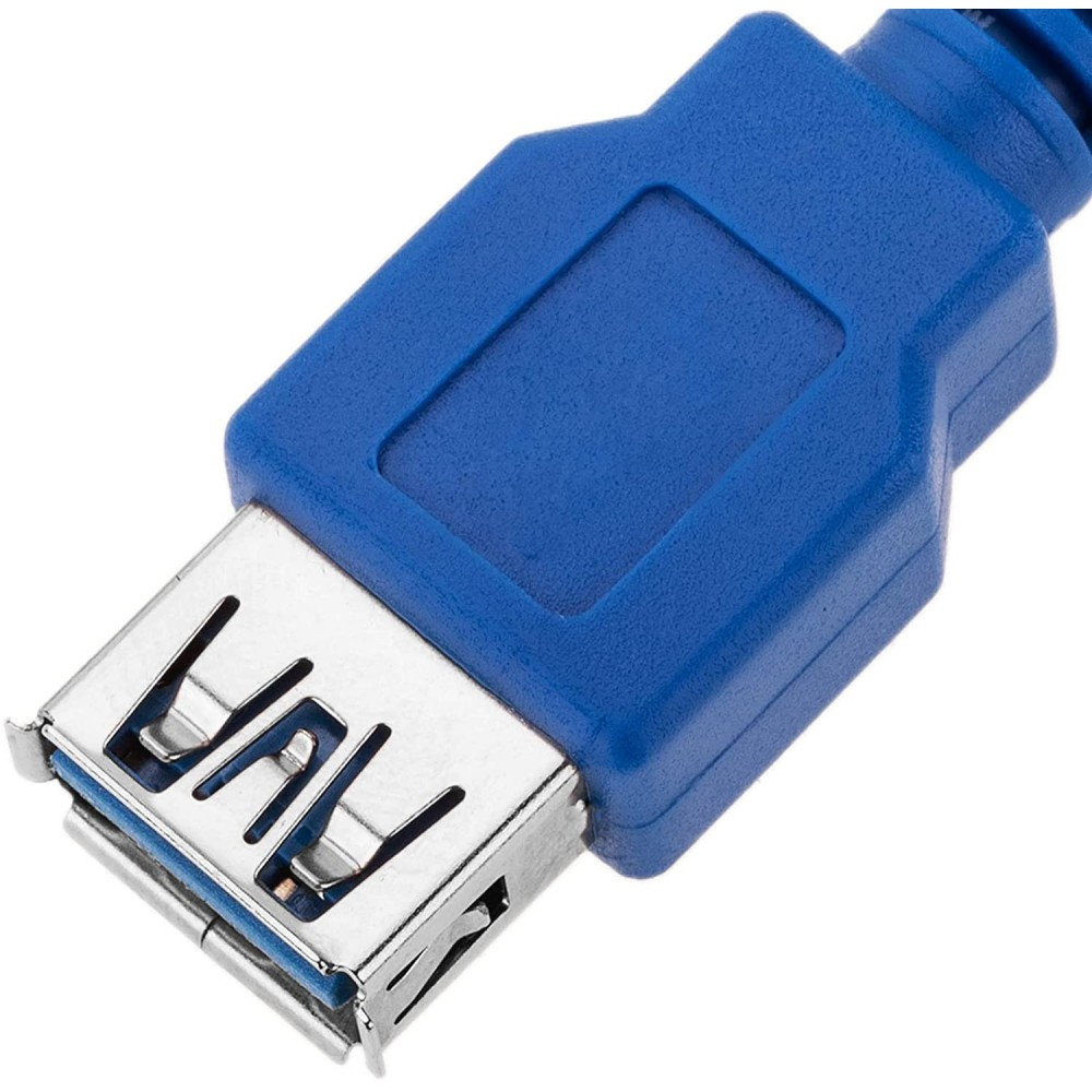 Techly 3.0m USB 3.0 A M/F USB-kabel USB 3.2 Gen 1 (3.1 Gen 1) 3 m USB A Blauw - Afbeelding 10