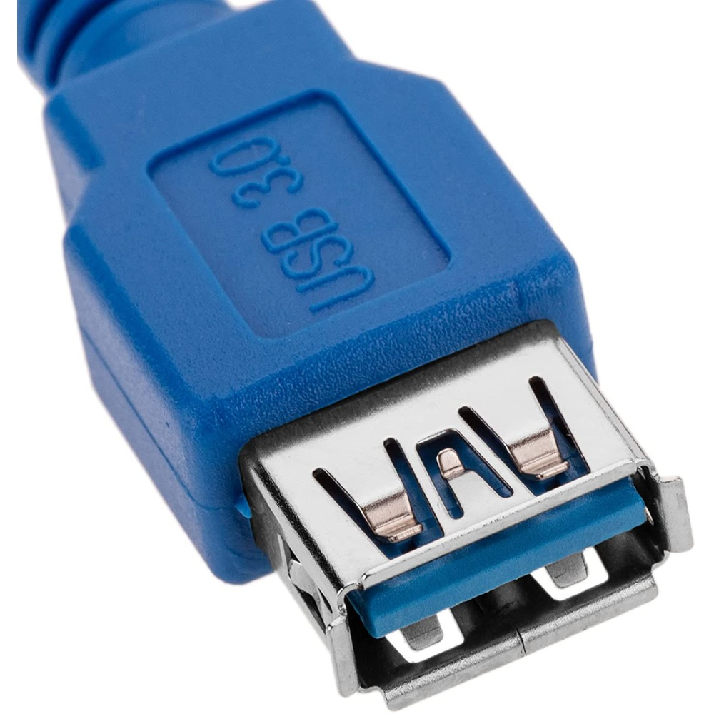 Techly 3.0m USB 3.0 A M/F USB-kabel USB 3.2 Gen 1 (3.1 Gen 1) 3 m USB A Blauw - Afbeelding 6