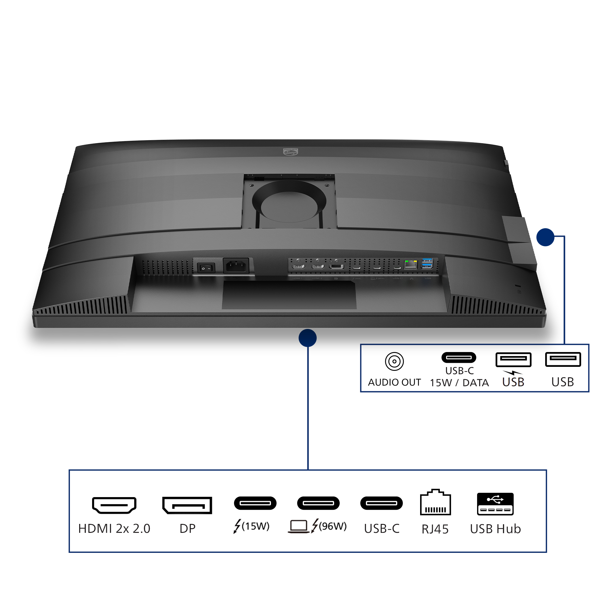 Philips 6000 series 27B2U6903/00 computer monitor 68,6 cm (27") 3840 x 2160 Pixels 4K Ultra HD LED Antraciet - Afbeelding 5
