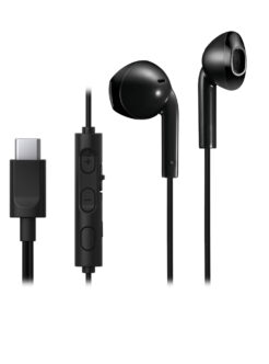 JVC HA-FR17UC Hoofdtelefoons Bedraad In-ear Oproepen/muziek USB Type-C Zwart