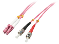 Lindy 46351 InfiniBand en Glasvezelkabel 2 m LC ST Roze - Afbeelding 2