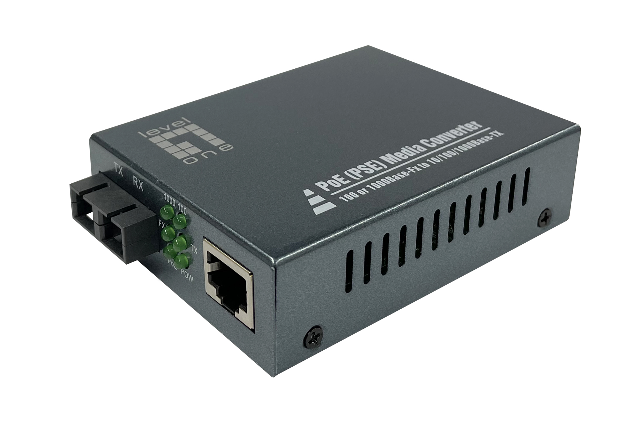 LevelOne GVT-2013 netwerk media converter 1000 Mbit/s 850 nm Multimode Grijs - Afbeelding 6