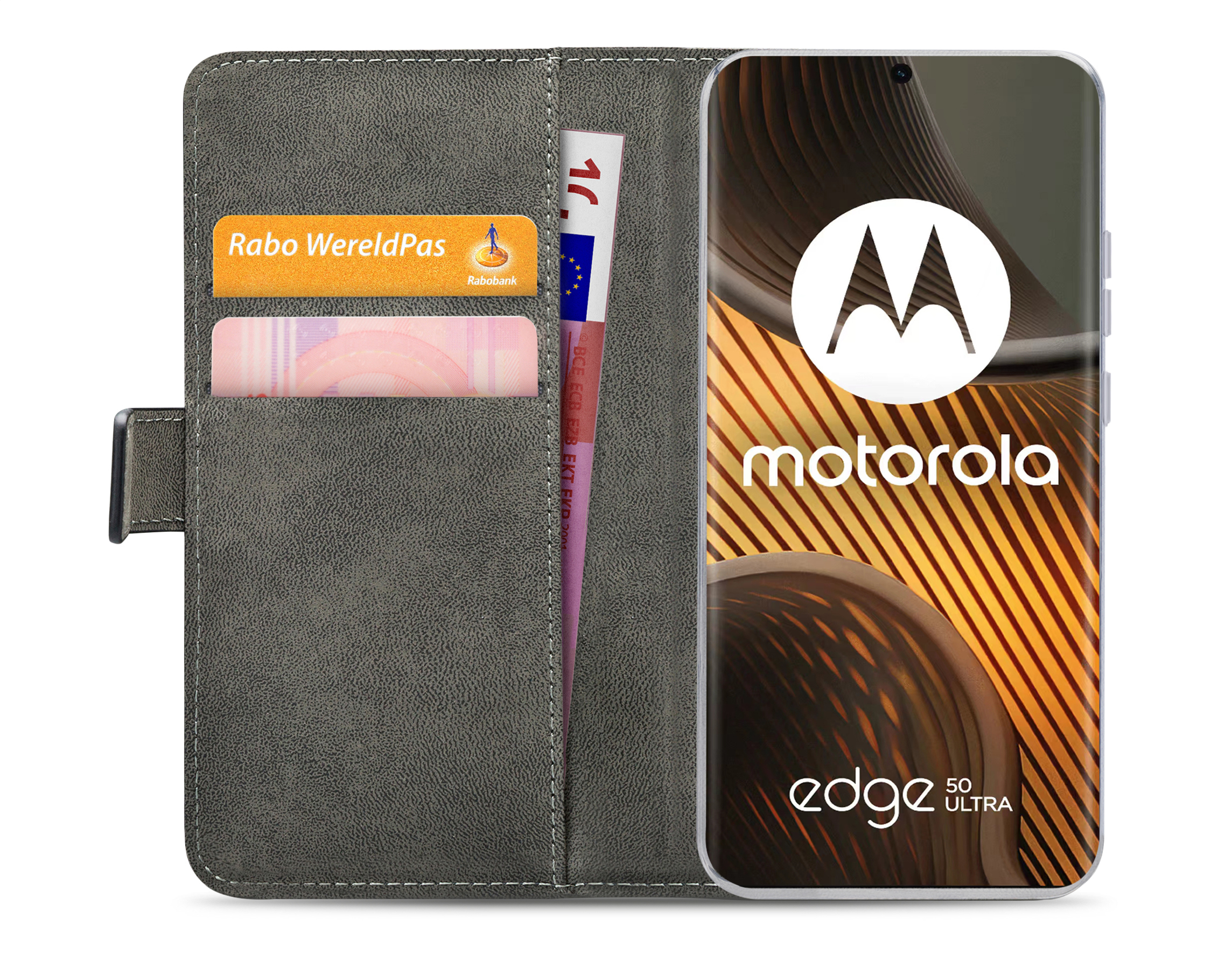 Mobilize Classic Gelly Wallet Book Case Motorola Edge 50 Ultra Black - Afbeelding 3