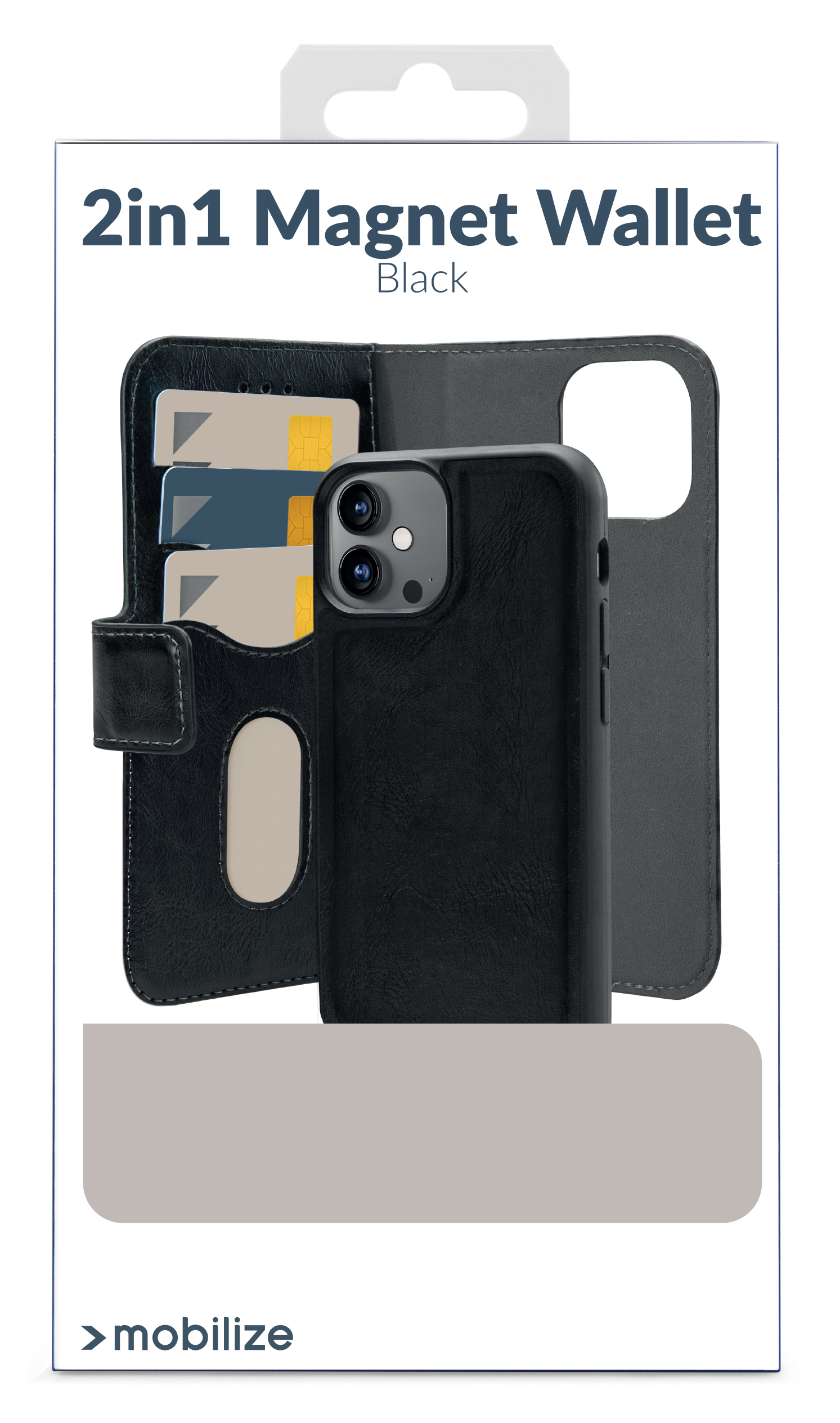 Mobilize 2in1 Magsafe Compatible Gelly Wallet Case Apple iPhone 16 Pro Black - Afbeelding 9