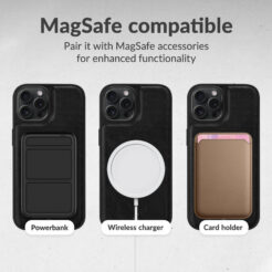 Mobilize 2in1 Magsafe Compatible Gelly Wallet Case Apple iPhone 16 Pro Black - Afbeelding 4