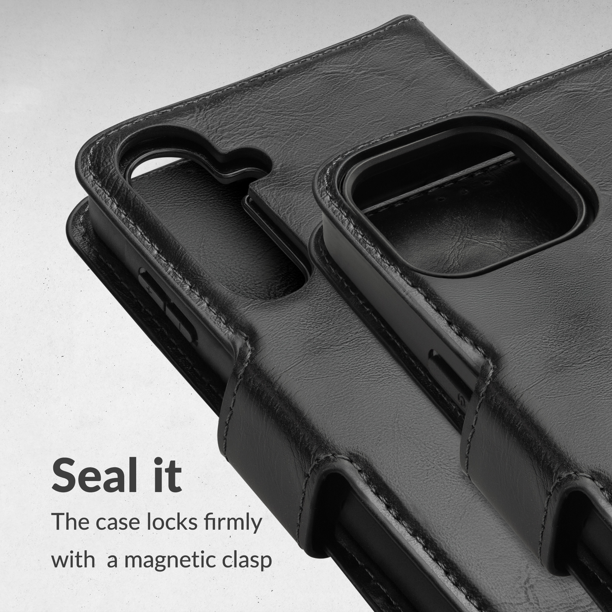 Mobilize 2in1 Magsafe Compatible Gelly Wallet Case Apple iPhone 16 Pro Black - Afbeelding 6