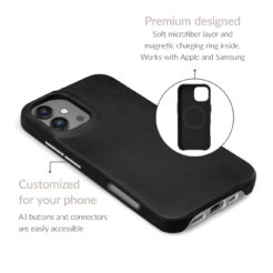 Mobilize Magsafe Compatible Premium Leather Case Apple iPhone 16 Black