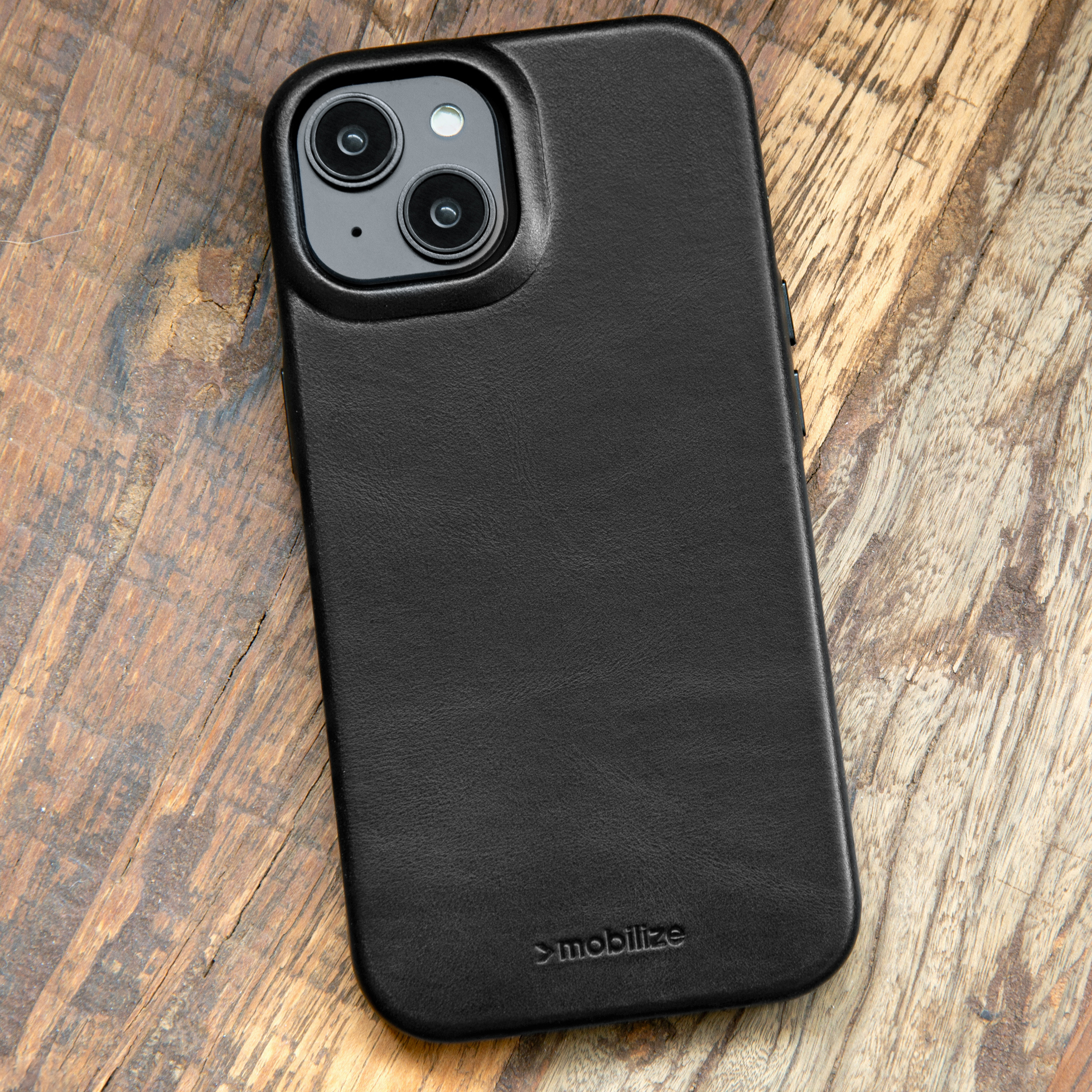 Mobilize Magsafe Compatible Premium Leather Case Apple iPhone 16 Black - Afbeelding 4