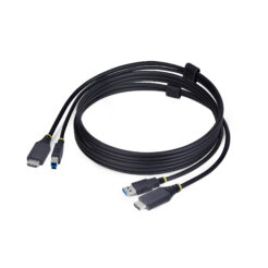 StarTech.com 1,8m HDMI en USB KVM Kabel, 5Gbps, 4K 60Hz, HDR10, HDMI audio, HDMI 2.0 en USB Combo Kabel voor KVM Switches