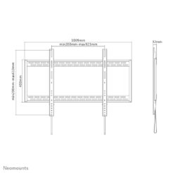 Neomounts LFD-W1000 TV-beugel wand 60-100" - vlak - Afbeelding 8