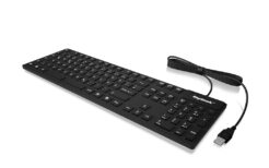KeySonic KSK-8030 IN (US) toetsenbord Industrieel USB QWERTY Amerikaans Engels Zwart